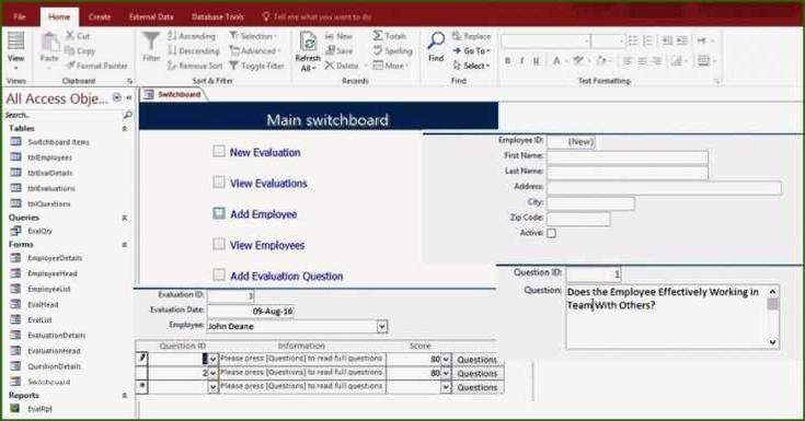 10 Stunning Microsoft Access Employee Database Template Free Download 10 Stunning Microsoft Access Employee Database Template Free Download