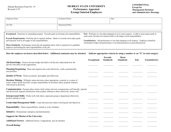 126 Performance Appraisal Form Page 3 Free To Edit Download Print 