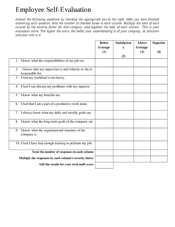 18 Best Photos Of Printable Employee Evaluation Forms Employee