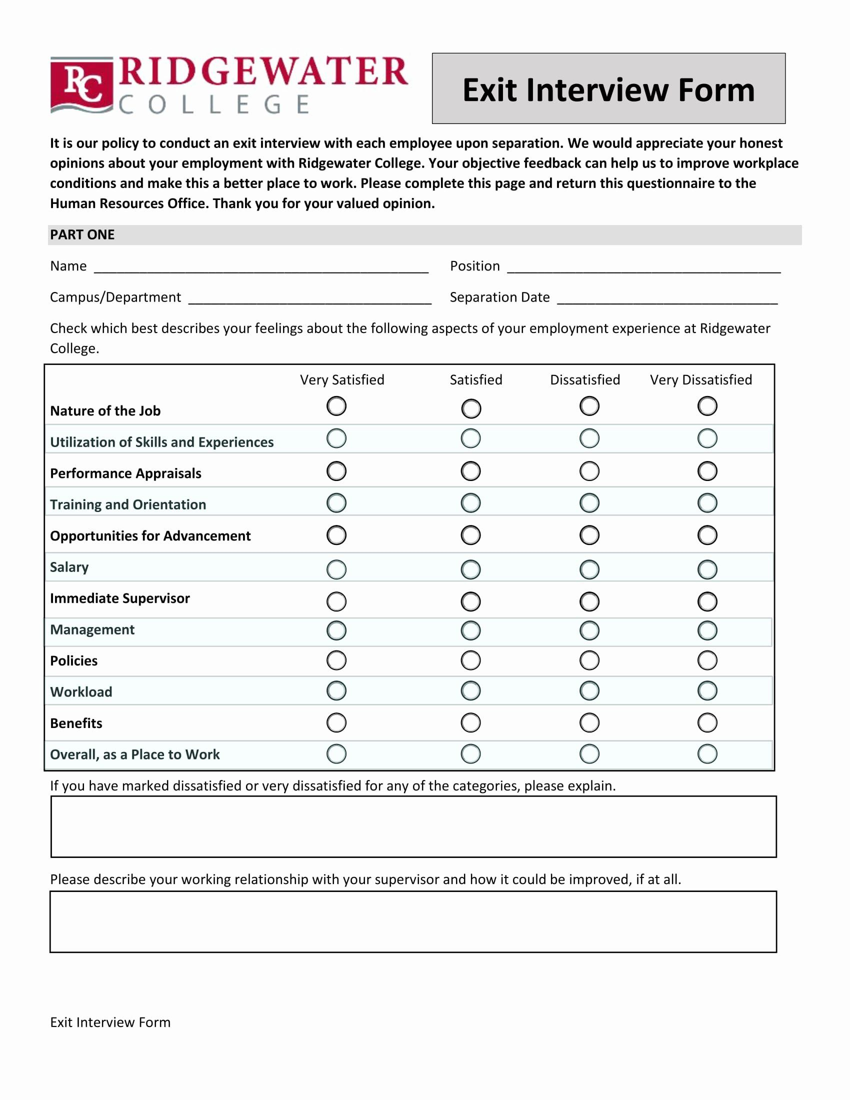 25 Exit Interview Form Pdf In 2020 Word Template Business Template 25 Exit Interview Form Pdf In 2020 Word Template Business Template