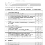 50 Printable Teacher Evaluation Forms Free TemplateLab