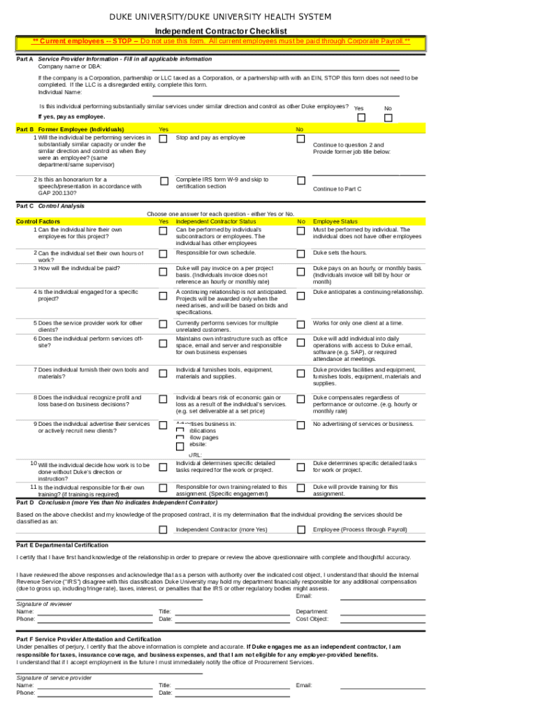 Fillable Online Studentaffairs Duke Current Employees STOP Do Fillable Online Studentaffairs Duke Current Employees STOP Do