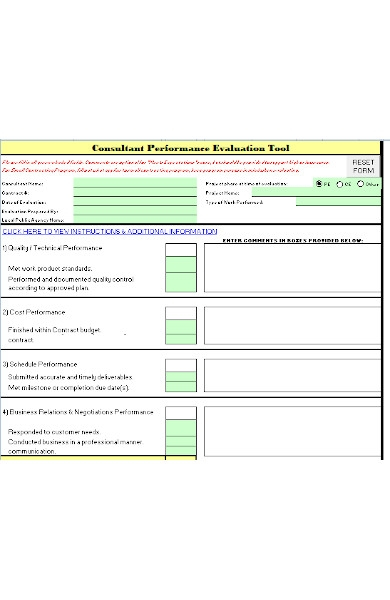 FREE 10 General Evaluation Forms In PDF Excel MS Word