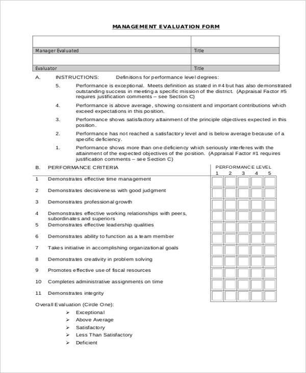 FREE 10 Sample General Evaluation Forms In PDF Excel MS Word FREE 10 Sample General Evaluation Forms In PDF Excel MS Word
