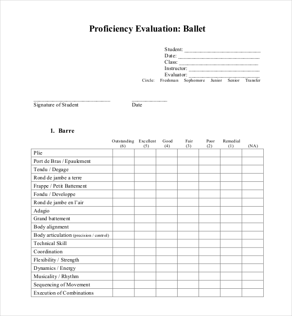 FREE 18 Sample Student Evaluation Forms In PDF MS Word Excel