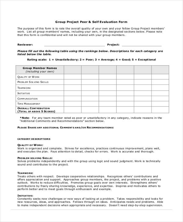 FREE 23 Self Evaluation Form Samples In PDF MS Word Excel