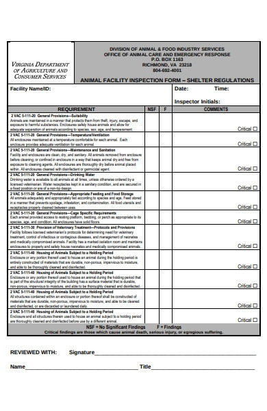 FREE 30 Animal Shelter Forms In PDF MS Word