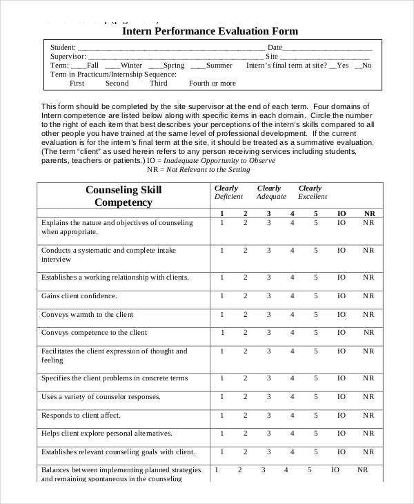 FREE 31 Interview Evaluation Forms In PDF MS Word Excel