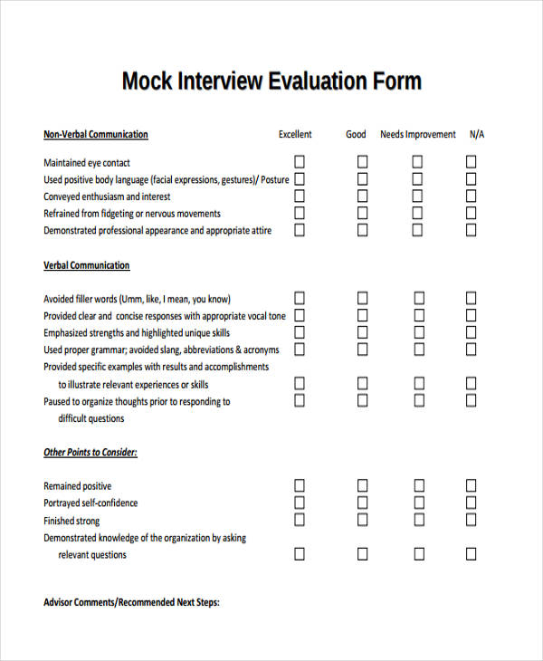 FREE 31 Self Evaluation Forms In PDF MS Word Excel