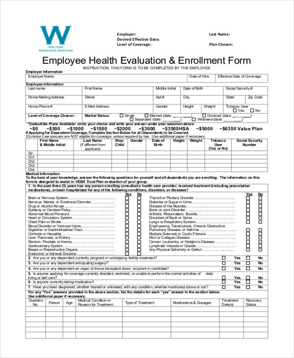 FREE 36 Printable Employee Evaluation Forms In PDF MS Word Excel