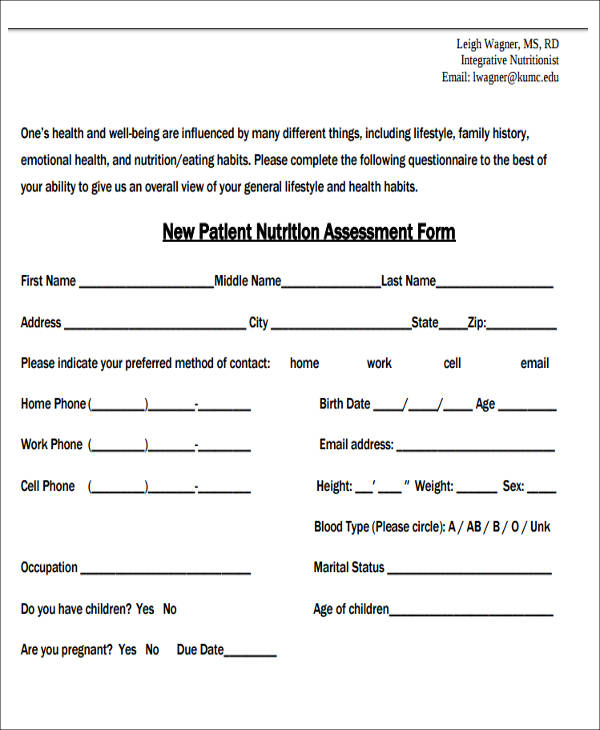 FREE 38 Assessment Forms In Google Docs Word Pages PDF FREE 38 Assessment Forms In Google Docs Word Pages PDF