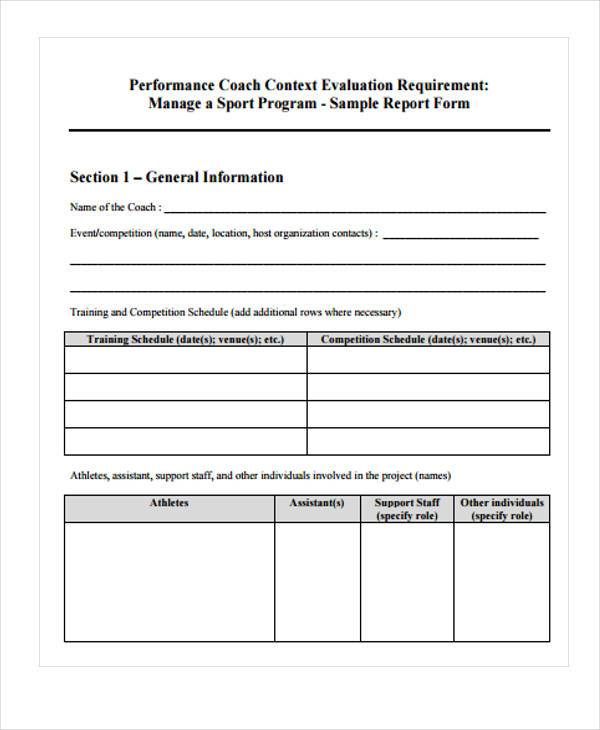 FREE 8 Volleyball Evaluation Forms In PDF MS Word