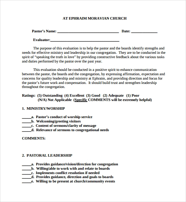 FREE 9 Sample Leadership Evaluation Forms In MS Word PDF FREE 9 Sample Leadership Evaluation Forms In MS Word PDF