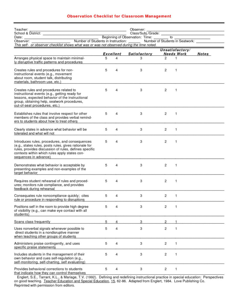 Montessori Teacher Performance Evaluation Form FORM UDLVIRTUAL EDU PE